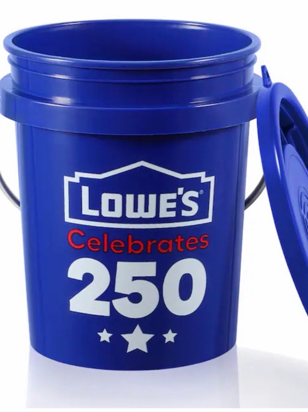 Lowe's Blue Celebrates 250 Utility Bucket with Lid